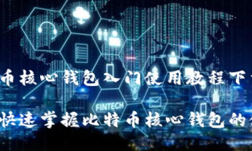 比特币核心钱包入门使用教程下载 

如何快速掌握比特币核心钱包的使用？