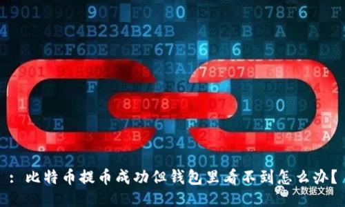 : 比特币提币成功但钱包里看不到怎么办？